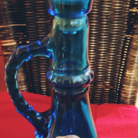 Vintage blue glass Beam decanter - Picture 2 of 3
